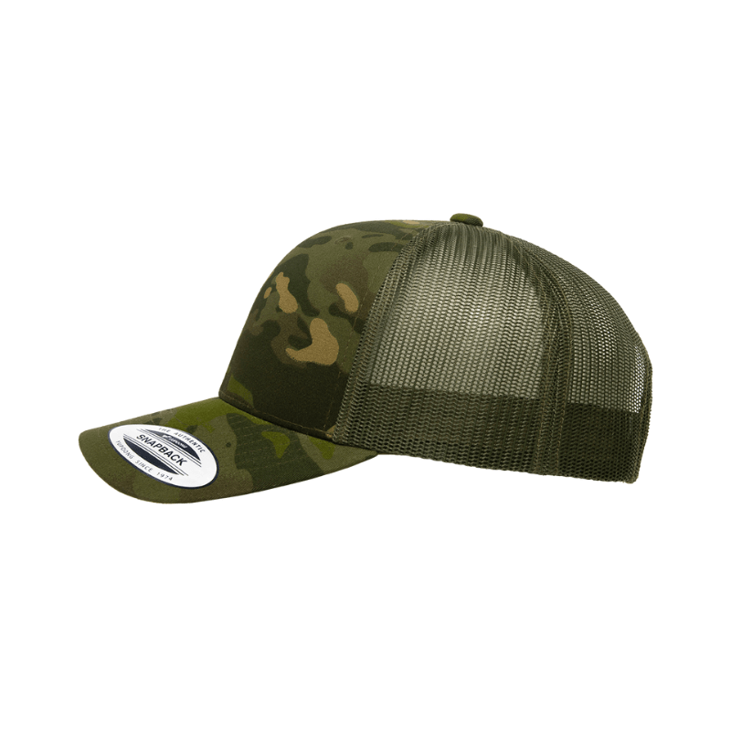 6606MC-TROPIC Retro Trucker Tropic Green Multicam Cap Adjustable Fit