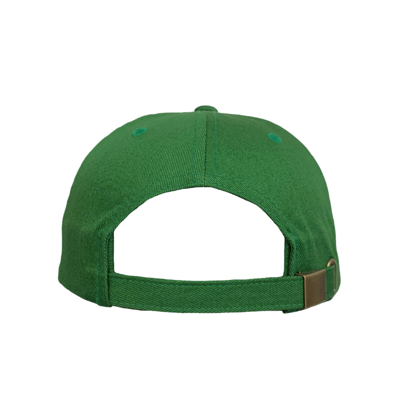 6245 100% COTTON VERDENT GREEN DAD CAP + BRASS CLIP