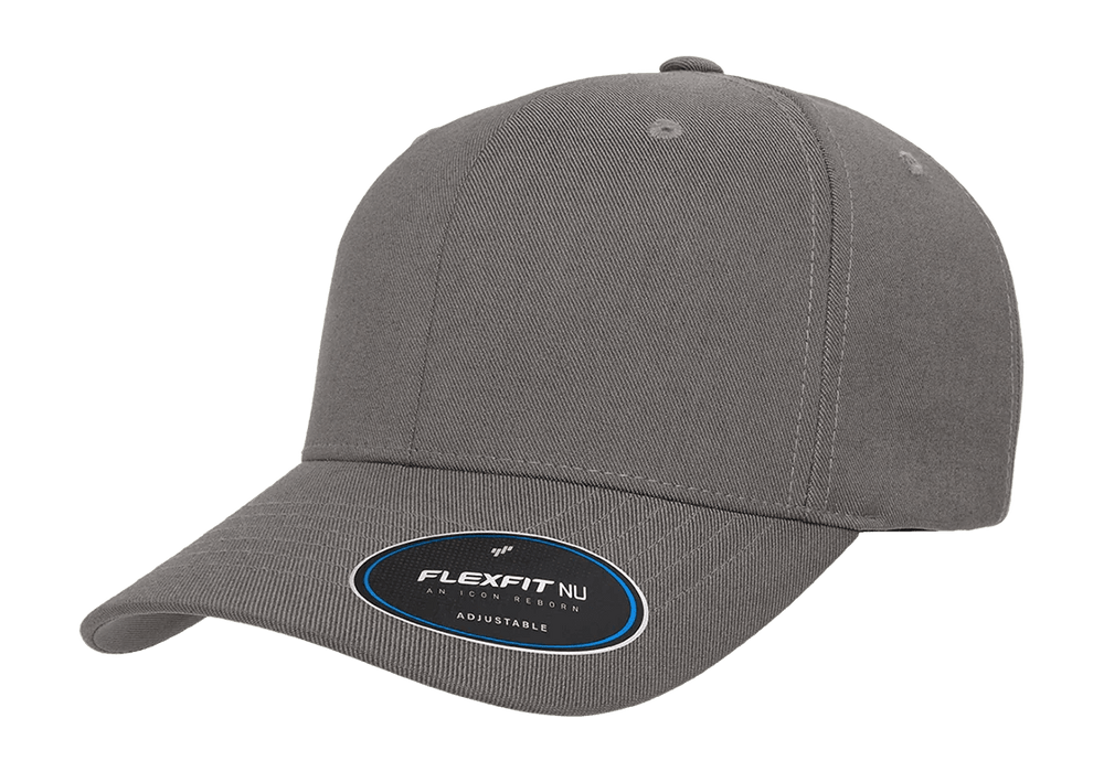 6110NU-GRY Flexfit Nu Grey Adjustable Fit
