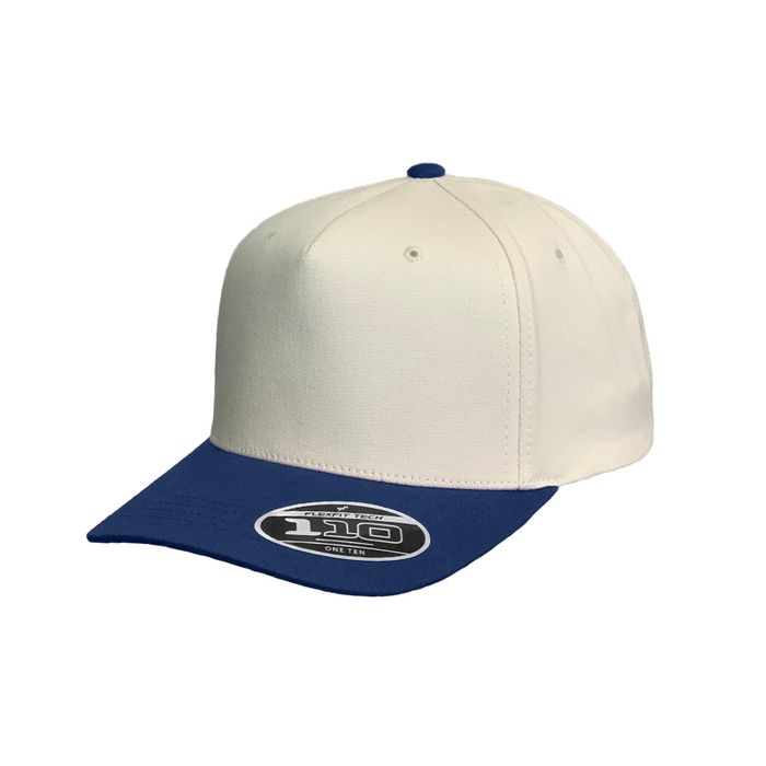 1 FRONT - 5 PANEL - SAND / NAVY
