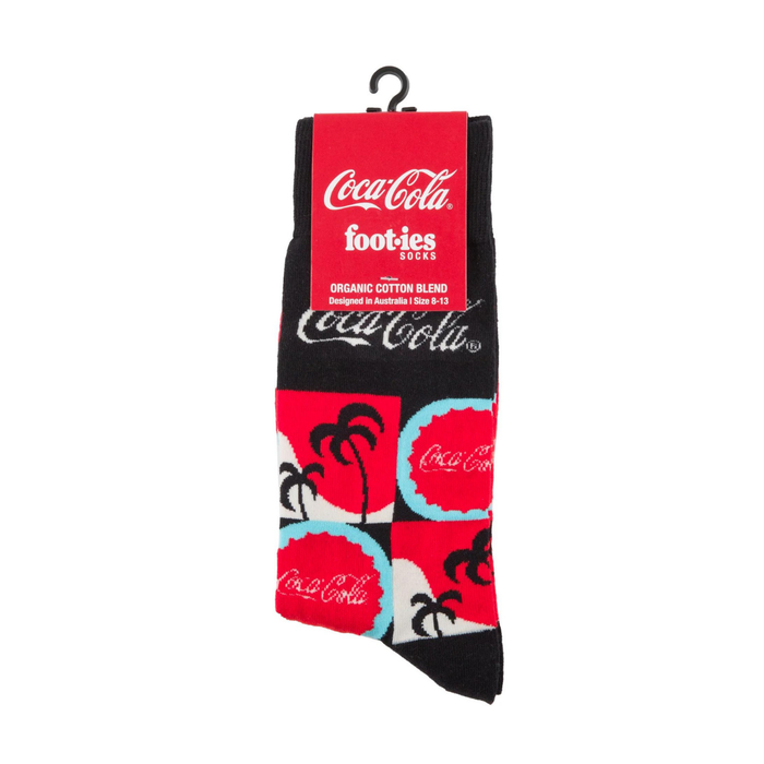 Foot-ies - Coca-Cola Summer Sessions Organic Cotton Sock - Black - M/L