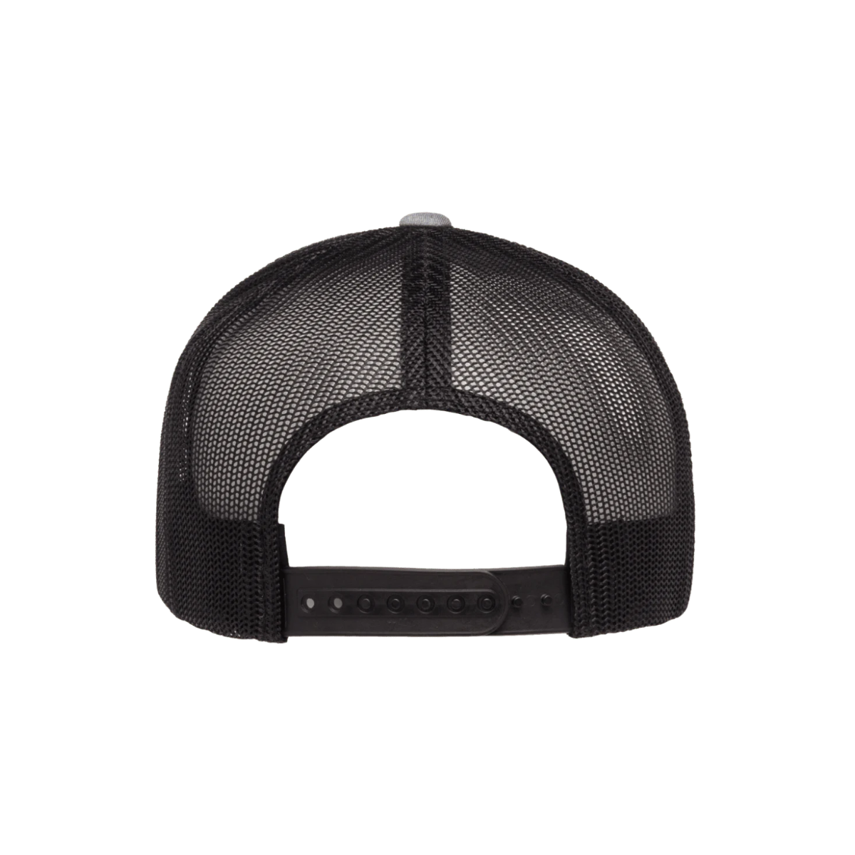6606T-HG/BLK Retro Trucker Heather Grey & Black Cap Adjustable Fit