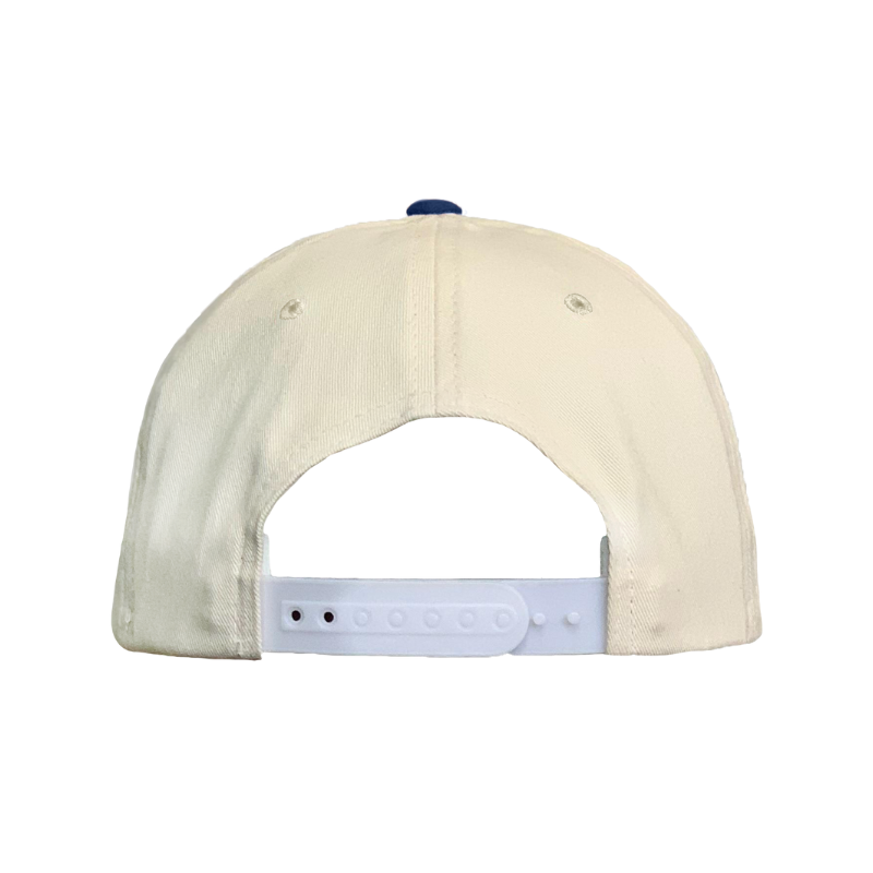 1 FRONT - 5 PANEL - SAND / NAVY