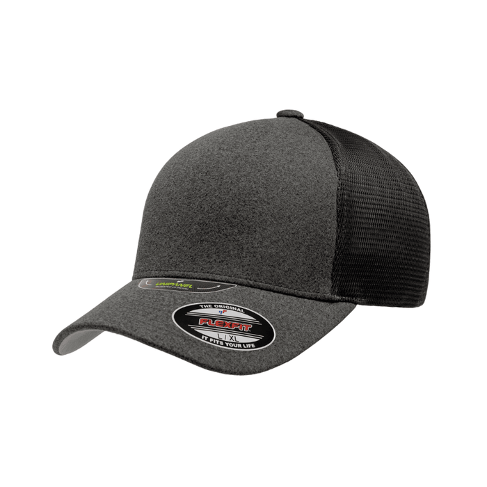 5511UP-DG Unipanel Mesh Melange Dark Grey Cap Fitted