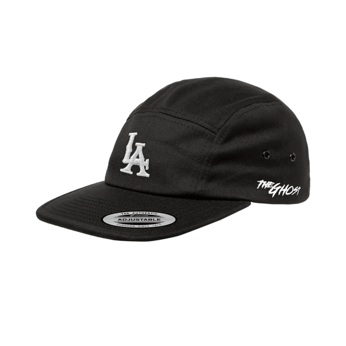 Flexfit Jockey LA Adjustable Black Cap