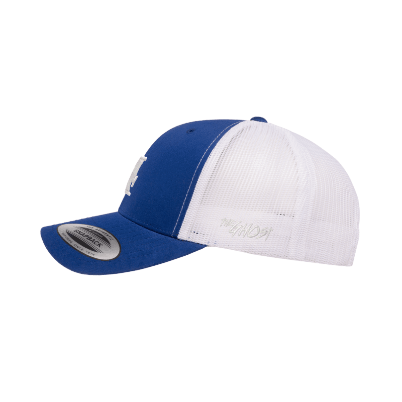 Flexfit Royal Blue & White Retro LA Trucker Snapback Cap