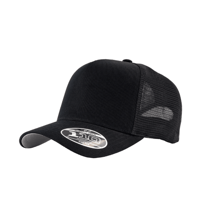 110AFM-BLK 110 Fit Black Cap Stretch Mesh Adjustable Fit