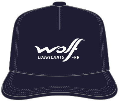 5 PANEL STRUCTURED NAVY SNAPBACK - WOLF LUBRICANTS