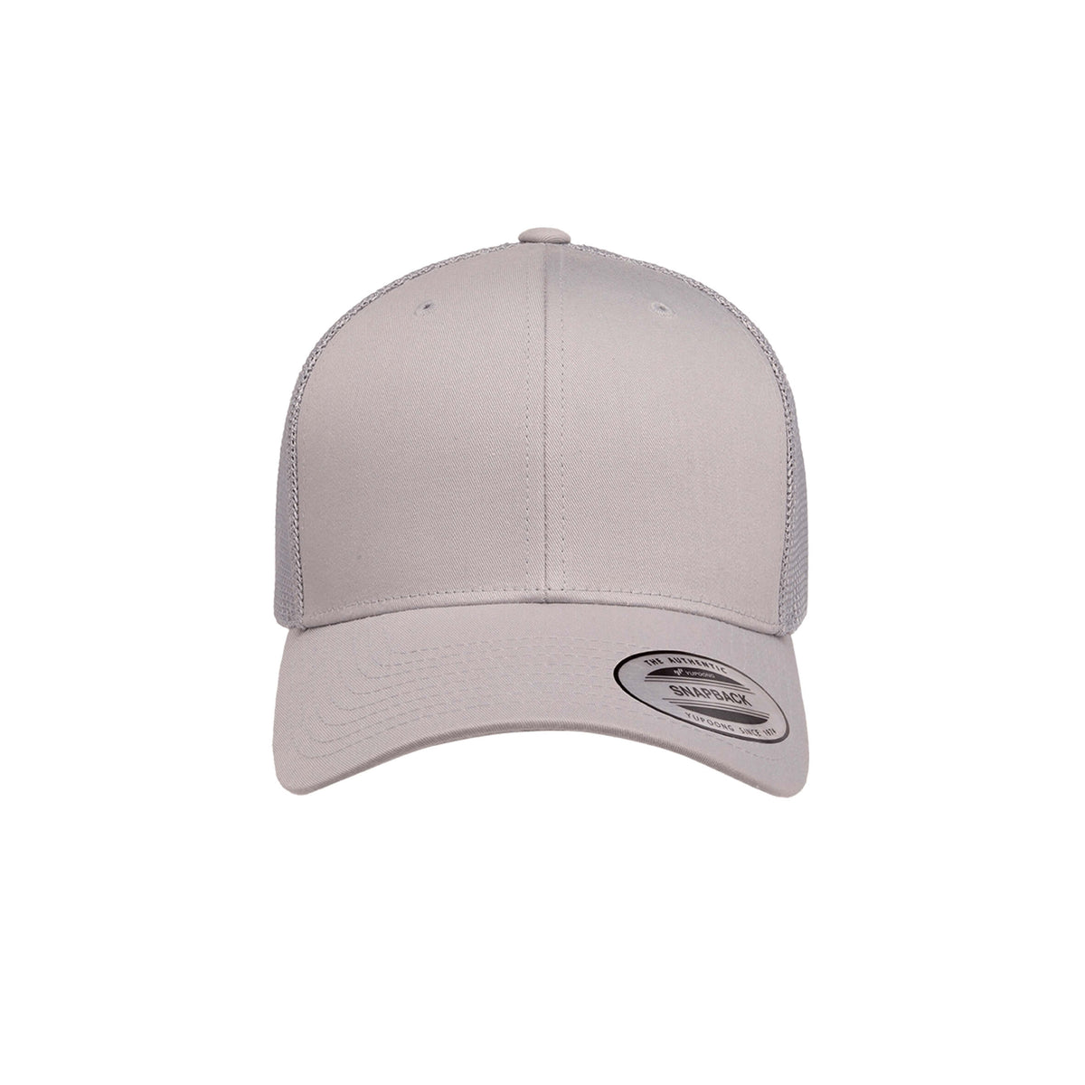 6606-SV Retro Trucker Light Grey Cap Adjustable Fit