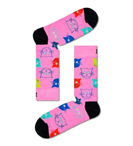 3-Pack Mixed Cat Socks Gift Set (36-40)