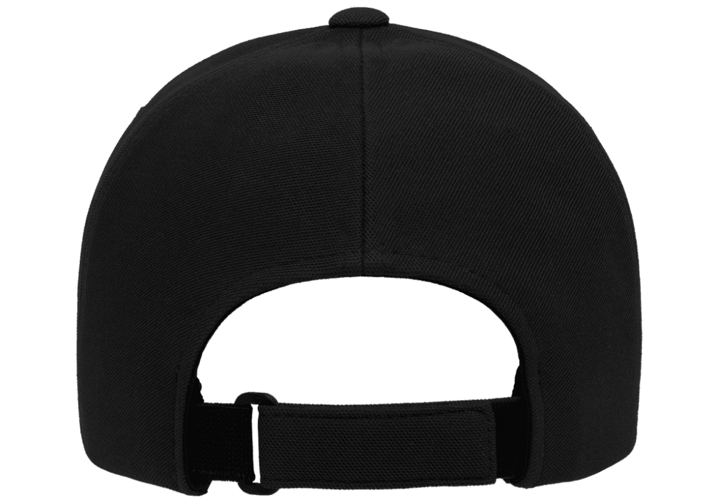 110P-BLK 110 Fit Black Cap Cool & Dry Mini Pique Adjustable Fit