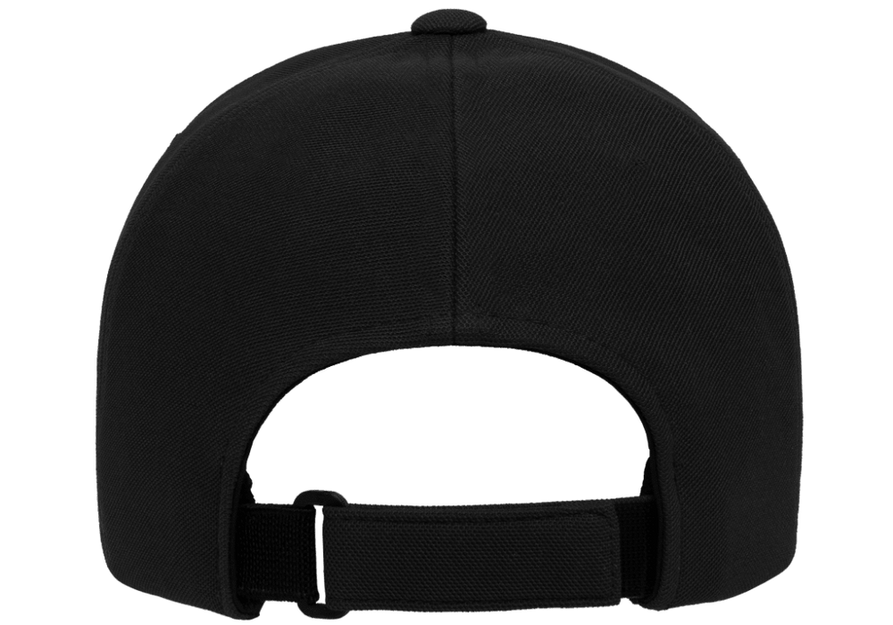 110P-BLK 110 Fit Black Cap Cool & Dry Mini Pique Adjustable Fit