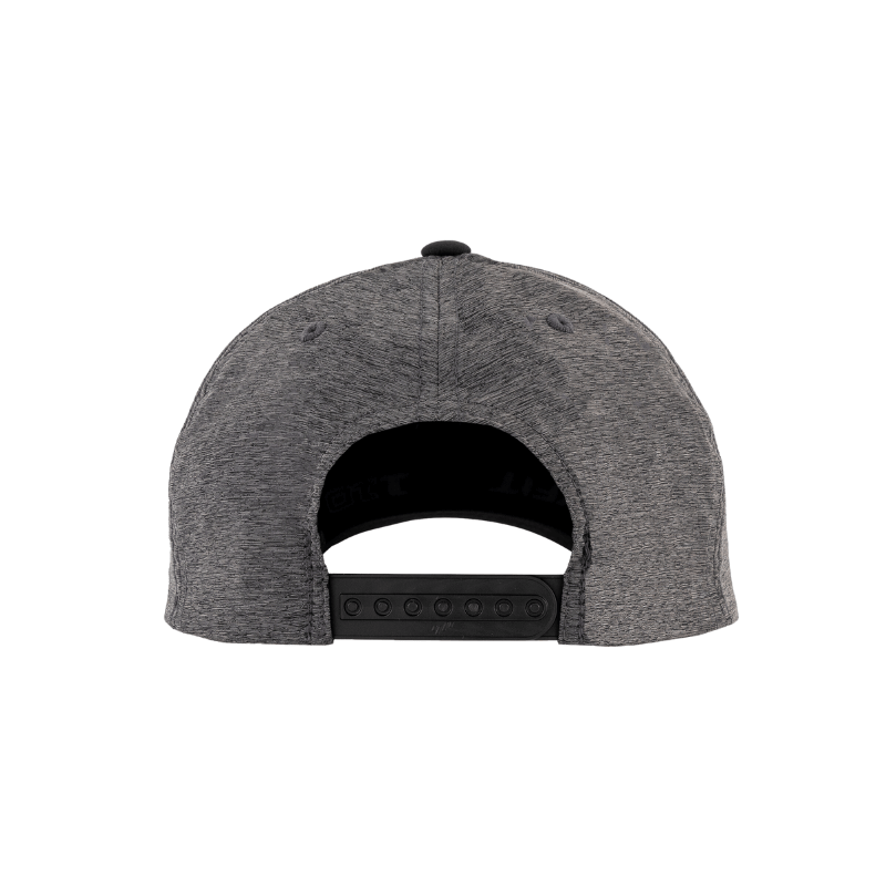 110HB-BLK/DHG 110 Fit  Dark Heather Grey & Black  Cap Hybrid Adjustable Fit