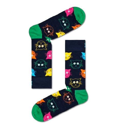 3-Pack Mixed Cat Socks Gift Set (36-40)