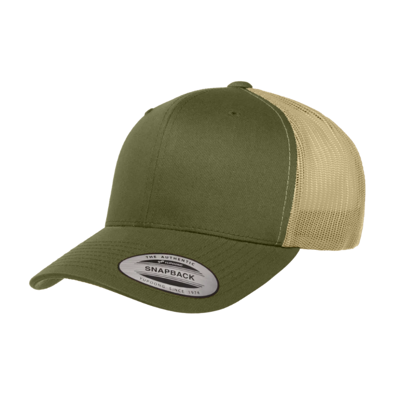 6606T-MOS/KH Retro Trucker Moss Khaki Cap
