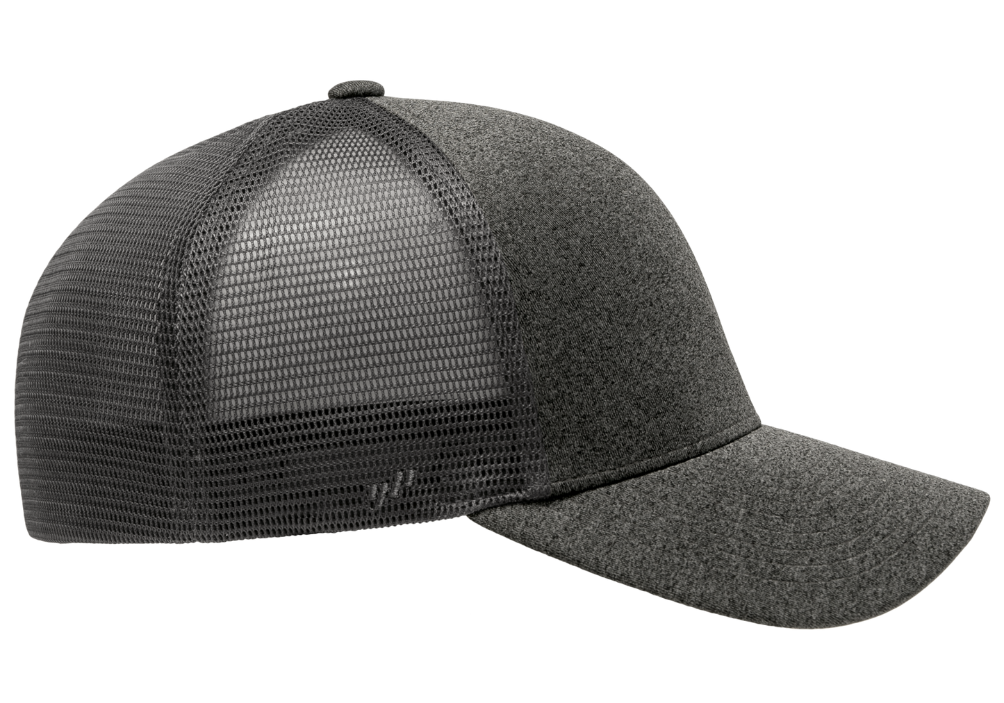 5511UP-HG/DG Unipanel Fitted Trucker Heather Grey Cap