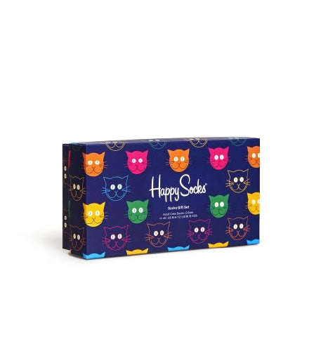 3-Pack Mixed Cat Socks Gift Set (36-40)