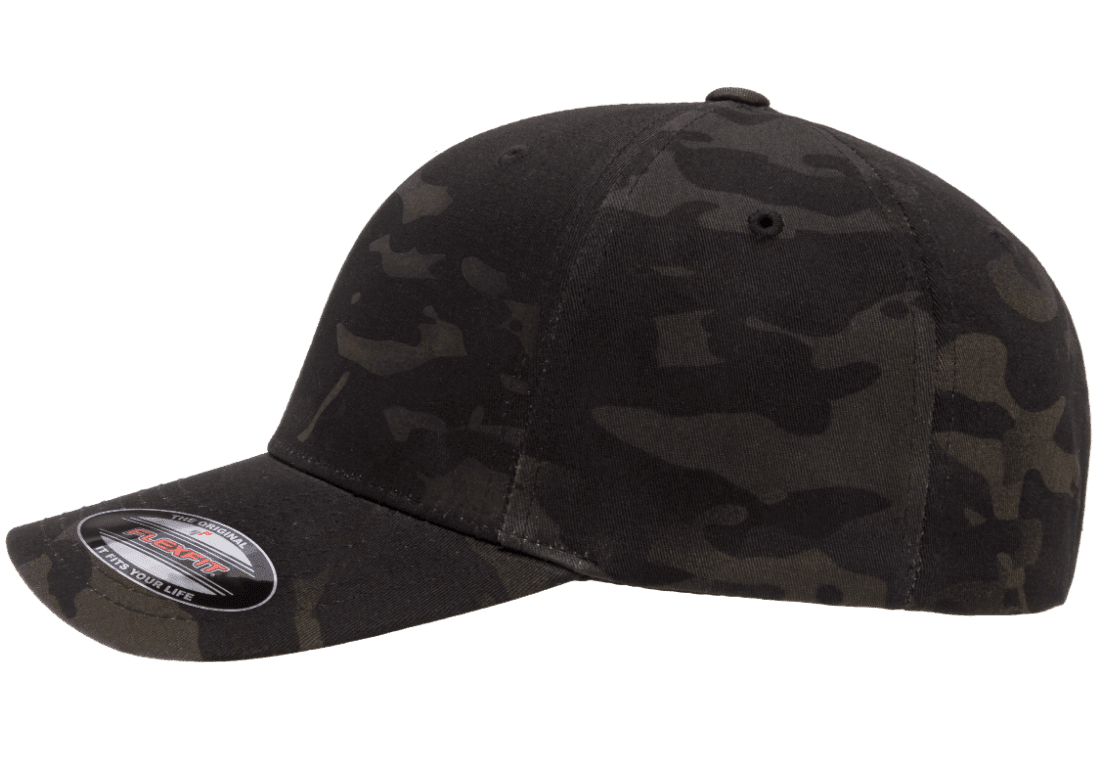 6277MC-BLK Baseball Multicam Black Cap Fitted