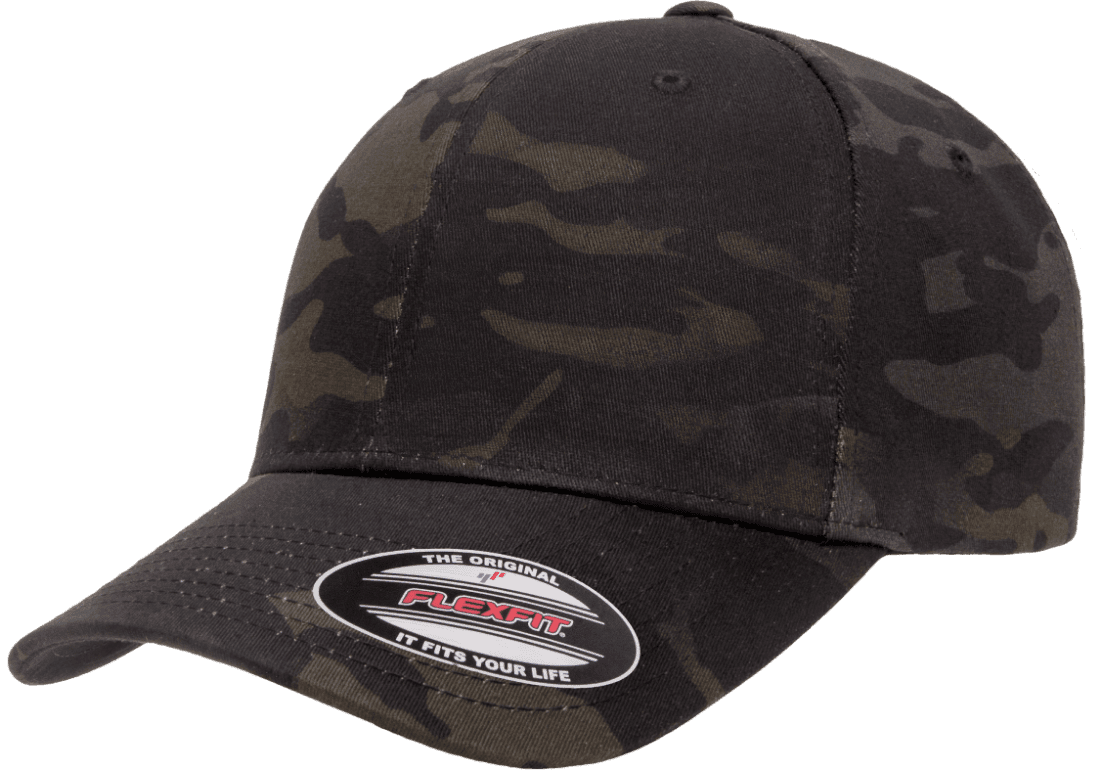 6277MC-BLK Baseball Multicam Black Cap Fitted
