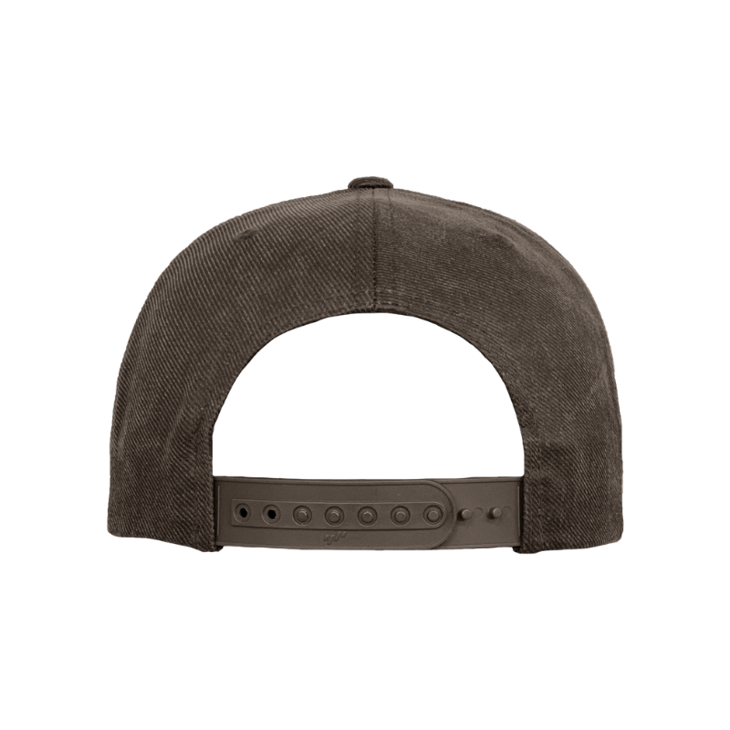 6389OS-BRN Oil Skin Brown Retro Snapback Adjustable Fit