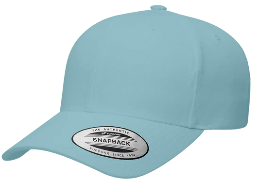 6389X-B.BLU - X-Cap Baby Blue Retro Cotton Blend Snapback Adjustable Fit