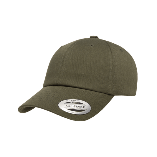 6389-BB-ON - Olive Night Retro Unstructured XCAP with Brass Buckle Strap Adjustable Fit