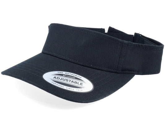 8888-BLK BLACK CLASSIC VISOR w/ VELCRO BACK