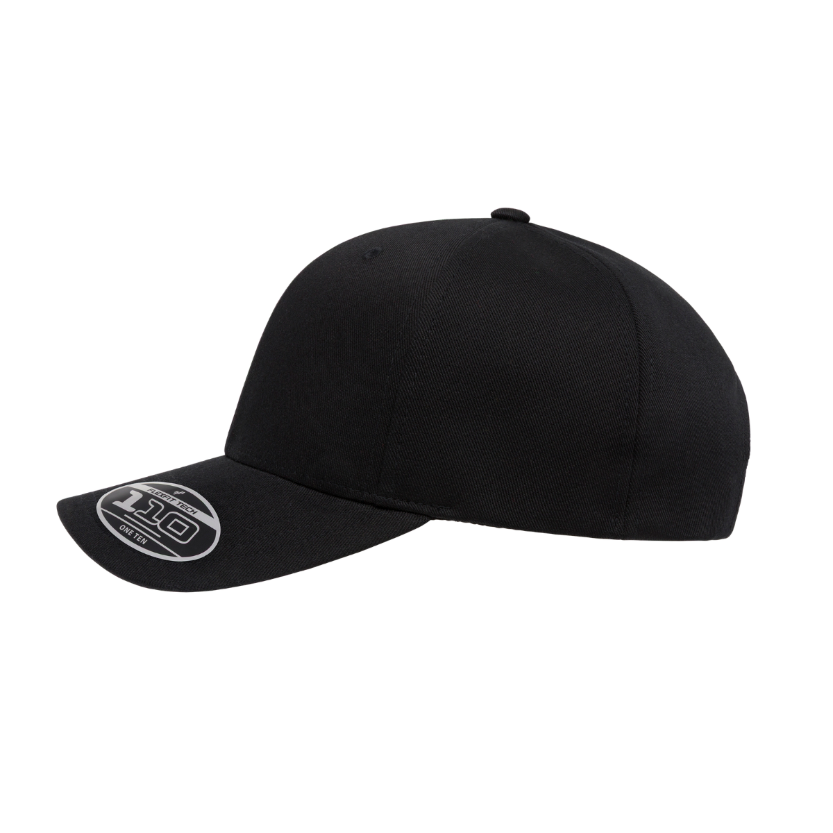 6277ADJ-Blk Baseball Black Cap Adjustable Fit