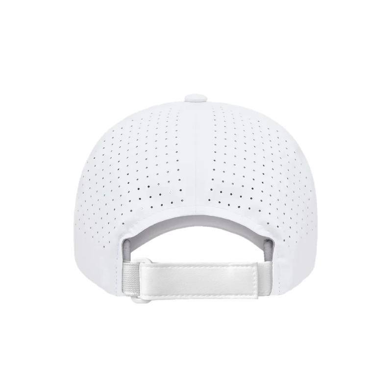 DELTA-PERF-ADJ-WHT Delta White Special Perforated  Cap with Adjustable Fit