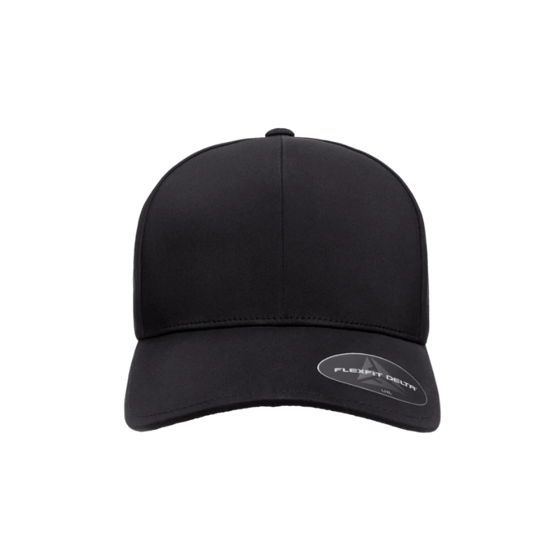 DELTA-ADJ-BLK Stylish Delta Black Cap with Adjustable Fit