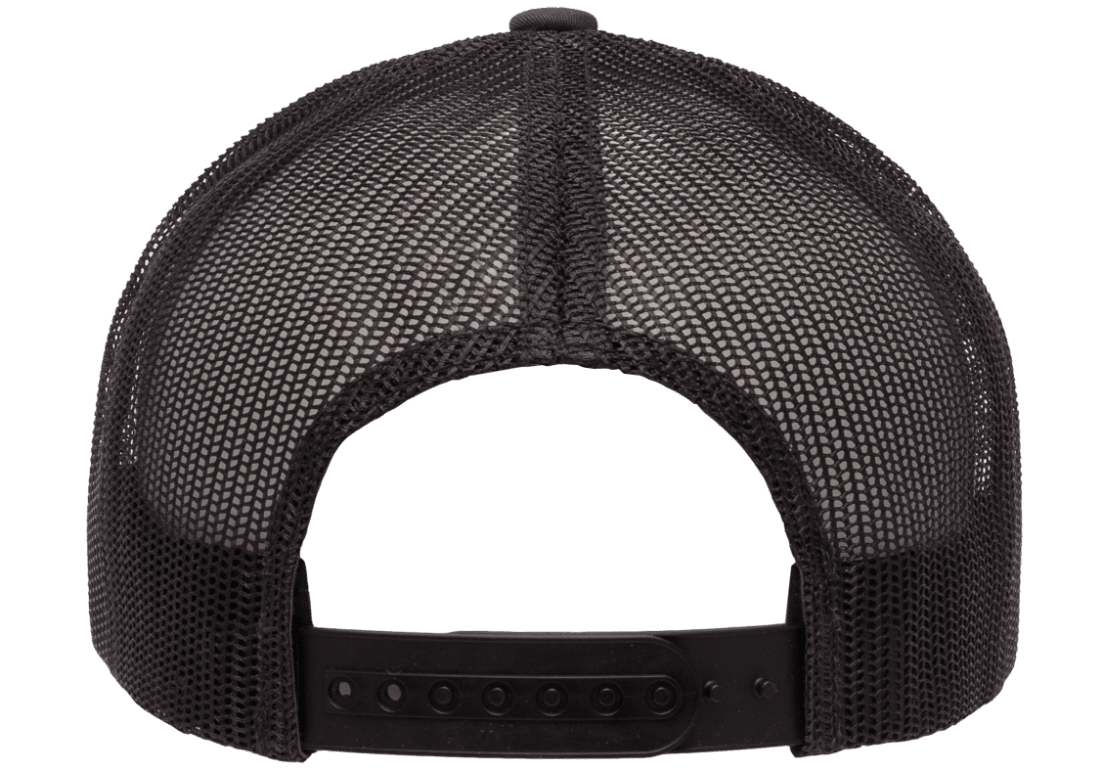 6606-CHAR Retro Trucker Charcoal Cap Adjustable Fit