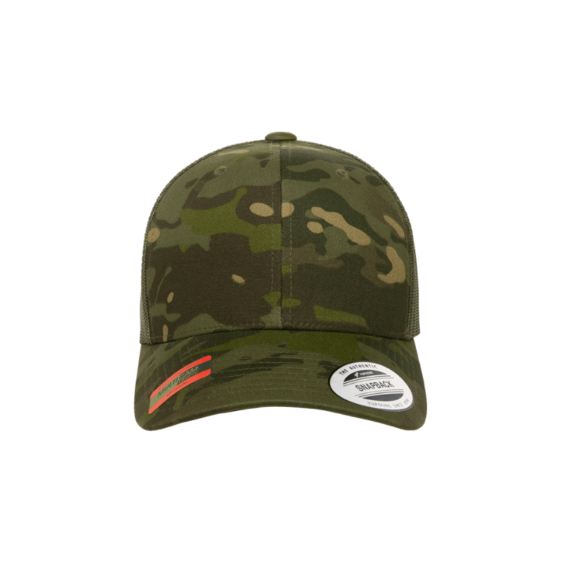 6606MC-TROPIC Retro Trucker Tropic Green Multicam Cap Adjustable Fit
