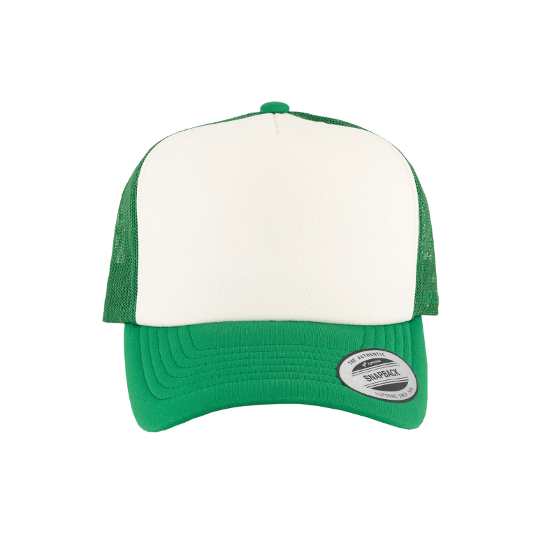 6700-KWK VZ Trucker  Kelly Green & White  Cap Adjustable Fit