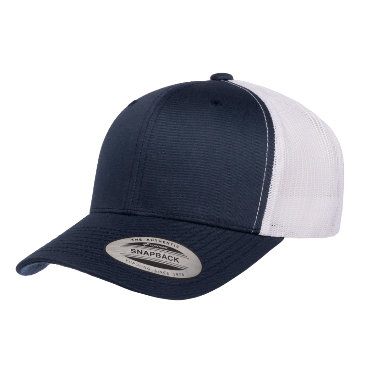 6606T-NVY/WHT Retro Trucker Navy & White Cap Adjustable Fit