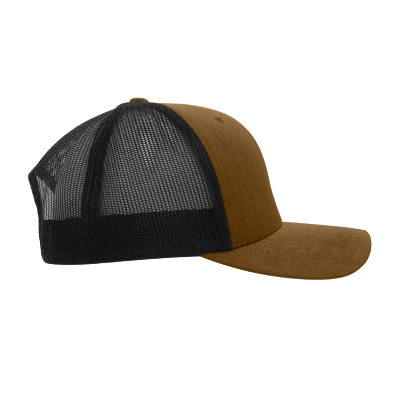 6606T-CYTB/BLK Retro Trucker Coyote Brown & Black Cap Adjustable Fit