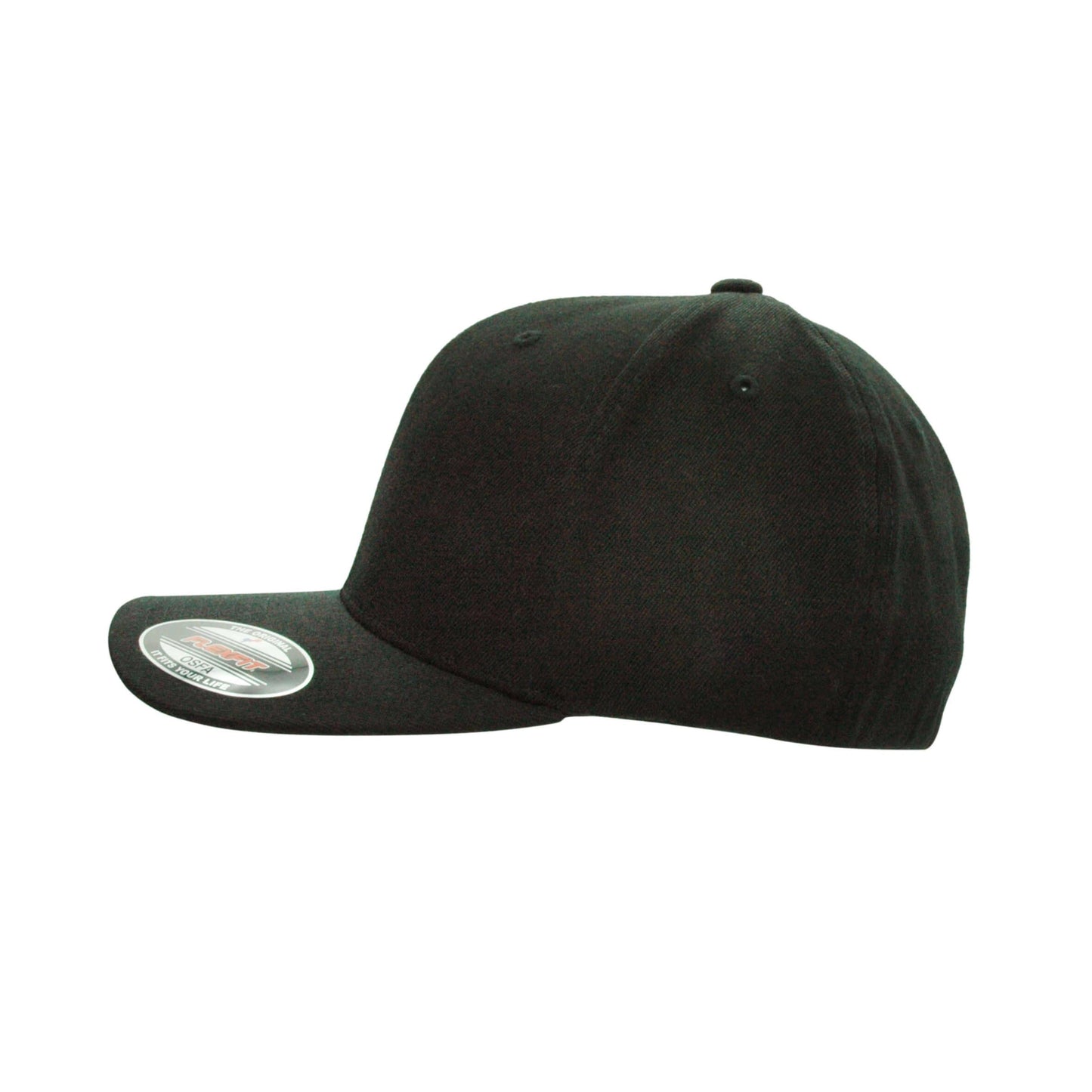6677-BLK Pro-Style Black Cap Fitted