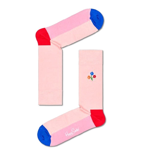 3-Pack Flower Socks Gift Set Adult Size (36-40)