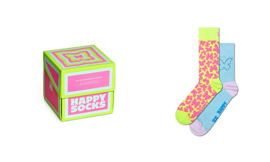 2-Pack Butterfly And Blue Socks Gift Set