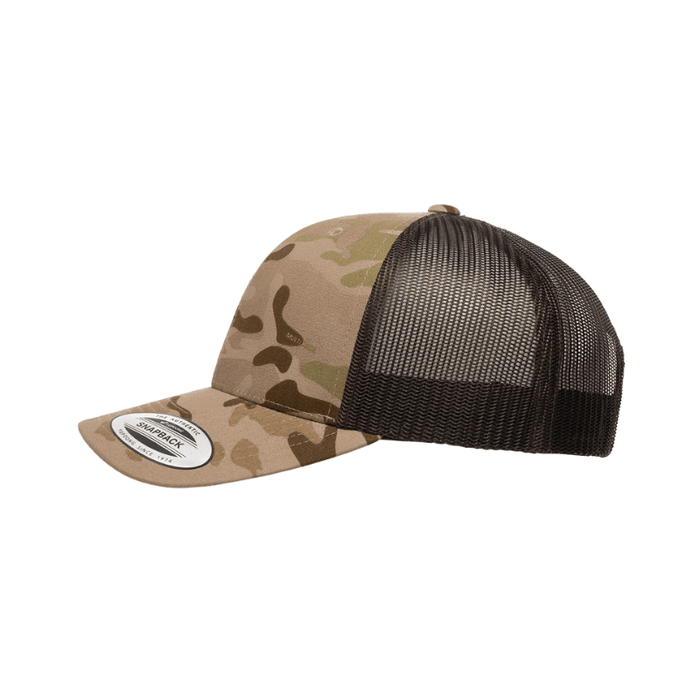 6606MC-ADBR Retro Trucker Multicam Arid Brown Cap Adjustable Fit