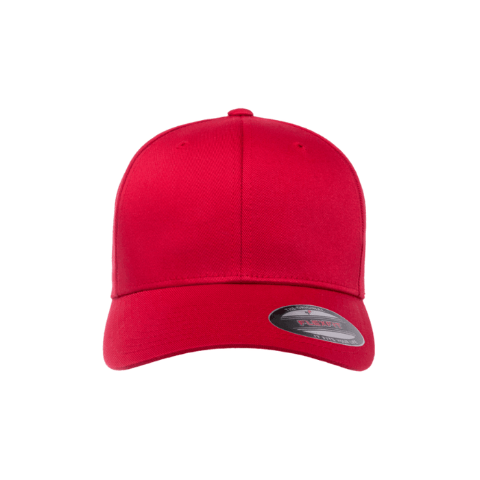 6277-RD Baseball Red Cap Fitted