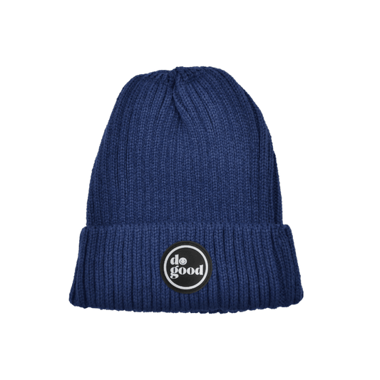 Do Good Navy Ribbed Beanie