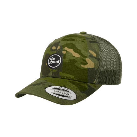 Do Good Tropic Green Multicam Retro Trucker Cap