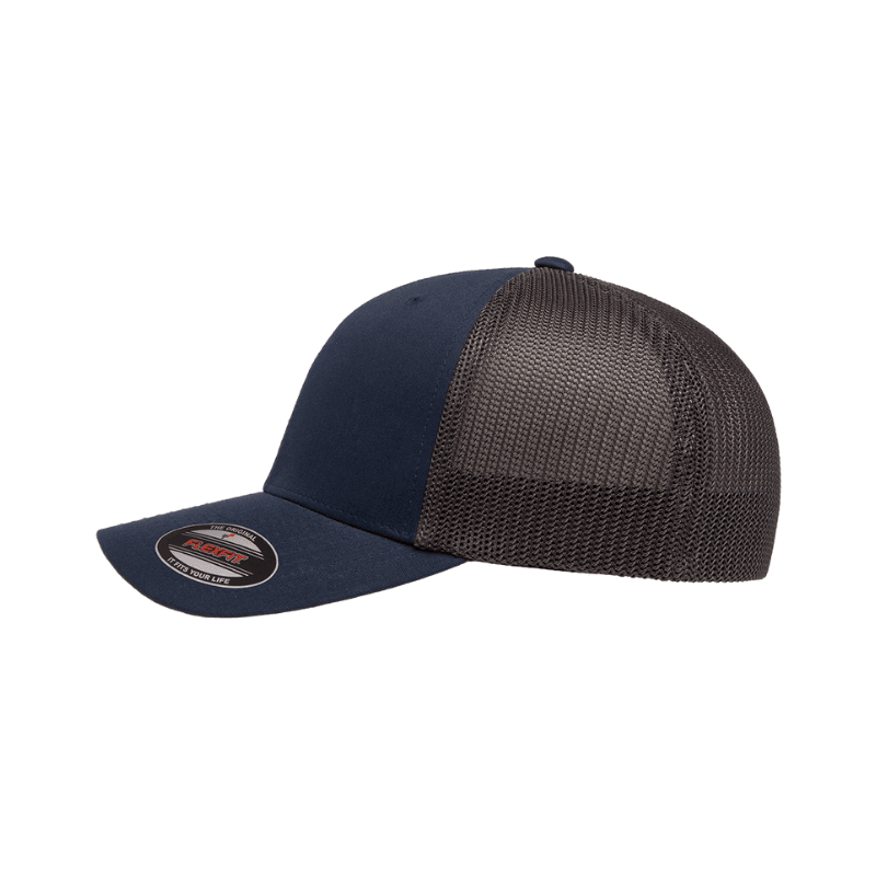 6511T - NAVY / GRAPHITE Fitted Trucker 2 Tone Navy & Graphite Fitted