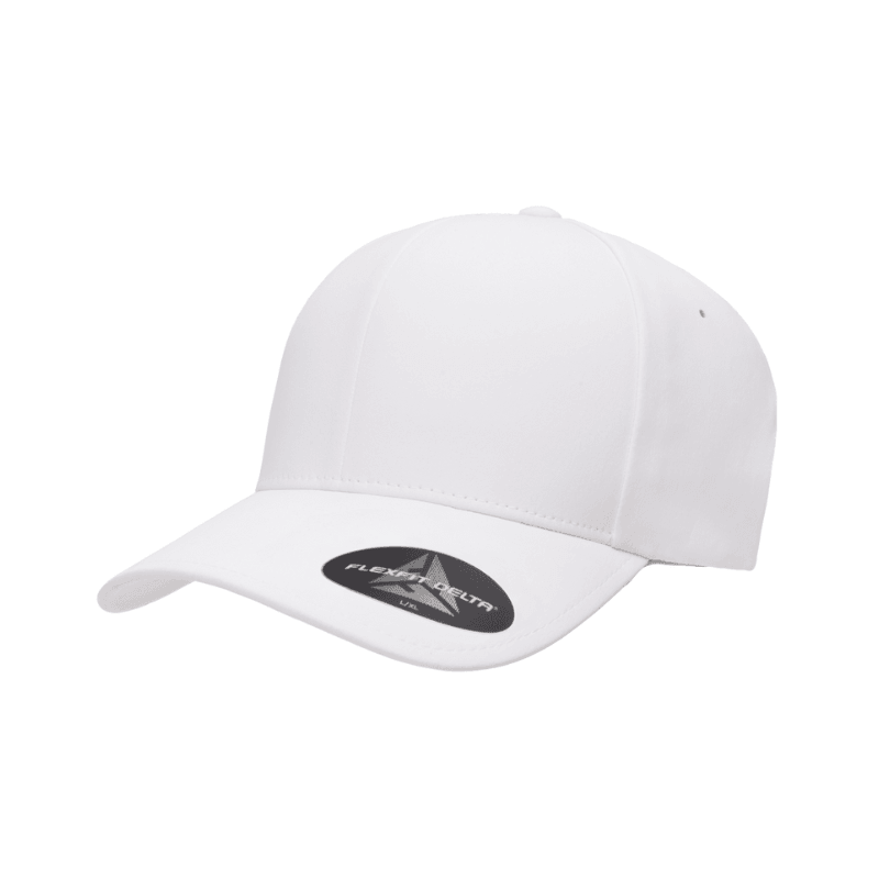 DELTA-ADJ-WHT Stylish Delta White Cap with Adjustable Fit