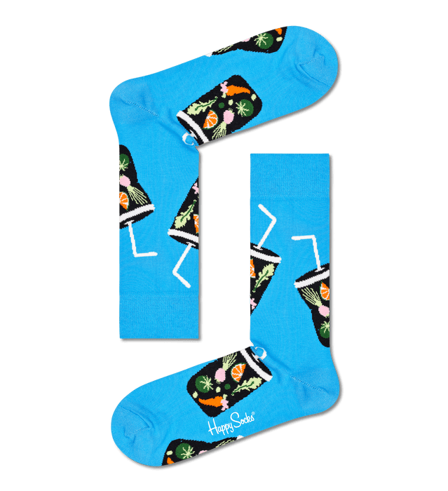 4-Pack Healthy Lifestyle Socks Gift Set Adult Size  (41-46)