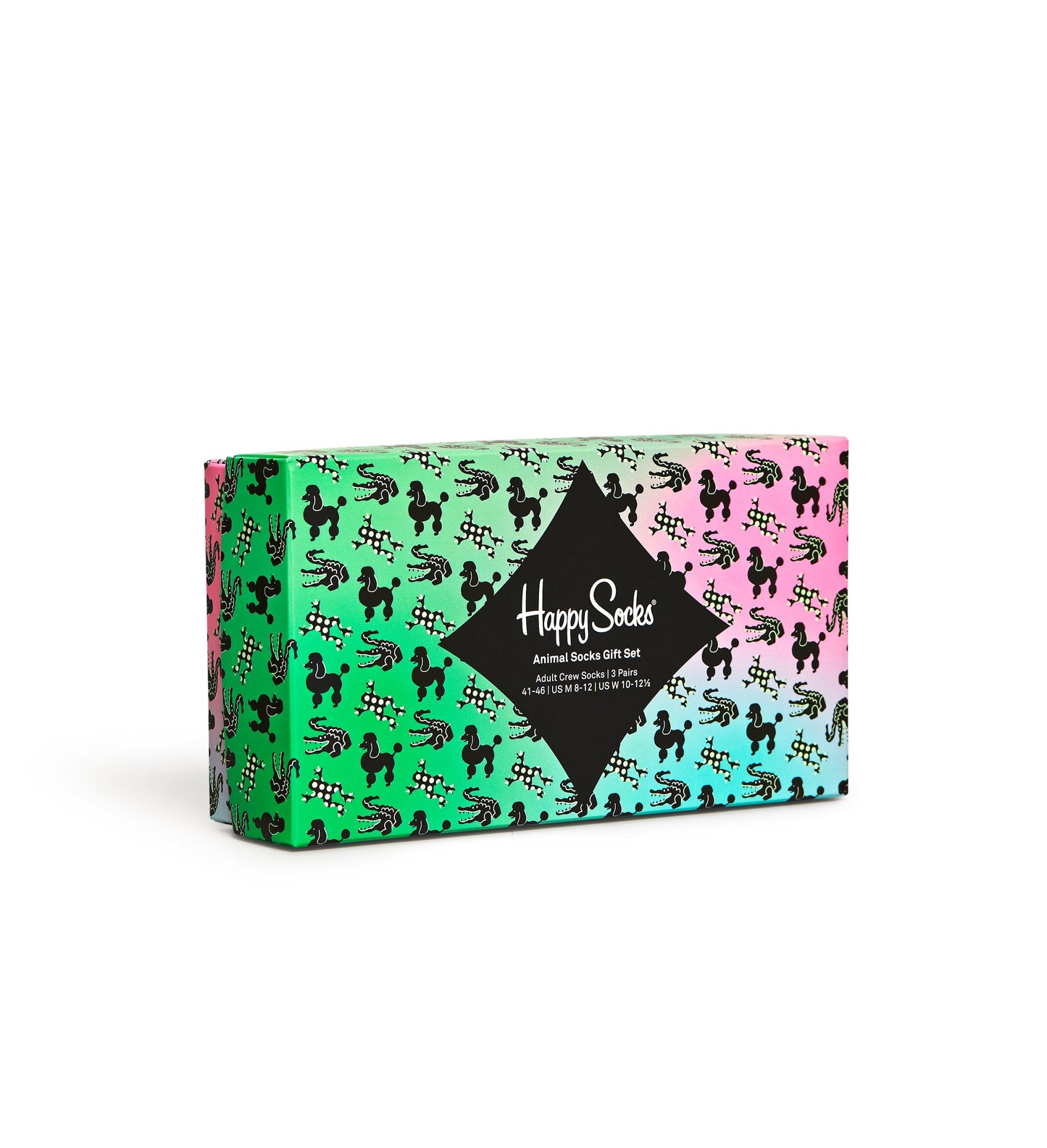 3-Pack Animal Socks Gift Set Adult Size (41-46)