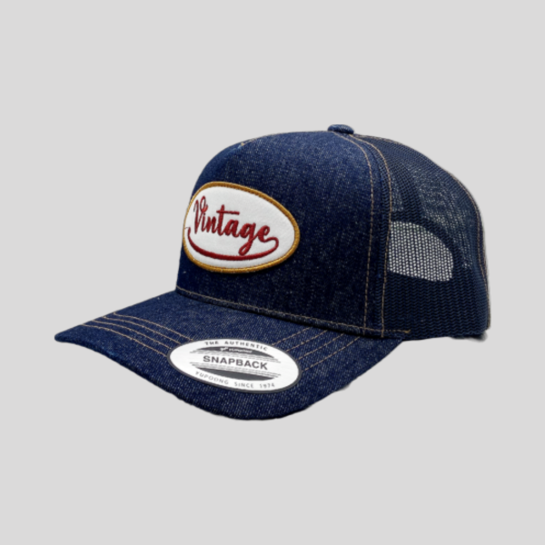 Limited Edition Vintage Denim Blue Snapback Cap