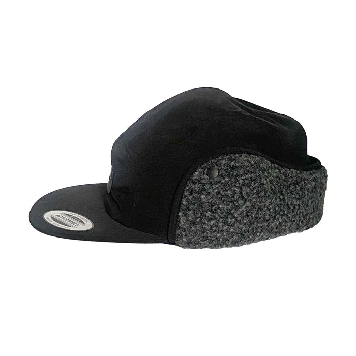 Limited Edition Black Winter Cap with Flat Peak