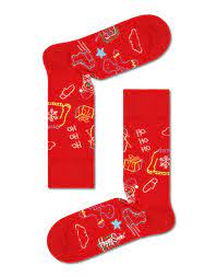 4-Pack Happy Holiday Socks Gift Set Adult Size (41-46)