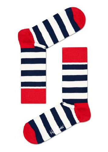 Red,White and Black Stripe Adult Socks Size (41-46)